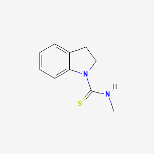 molecular formula C10H12N2S B13102361 N-Methylindoline-1-carbothioamide 
