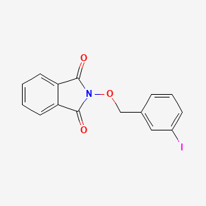 molecular formula C15H10INO3 B13102369 2-((3-Iodobenzyl)oxy)isoindoline-1,3-dione 