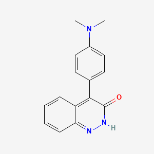 molecular formula C16H15N3O B13102374 4-(4-(Dimethylamino)phenyl)cinnolin-3(2H)-one CAS No. 62529-16-2