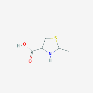 molecular formula C5H9NO2S B131024 2-Methylthiazolidine-4-carboxylic acid CAS No. 4165-32-6