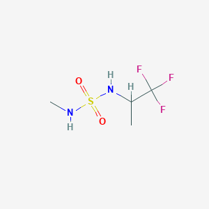 molecular formula C4H9F3N2O2S B13102401 N-Methyl-1,1,1-trifluoro-2-propylsulfamide 