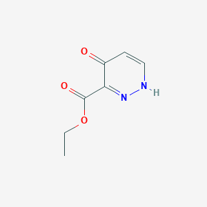 molecular formula C7H8N2O3 B13102412 Ethyl4-hydroxypyridazine-3-carboxylate 