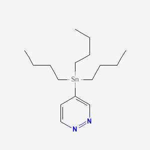 molecular formula C16H30N2Sn B1310245 4-(三丁基锡基)吡啶二嗪 CAS No. 194865-89-9