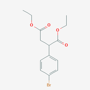 molecular formula C14H17BrO4 B13102460 Diethyl 2-(4-bromophenyl)succinate 