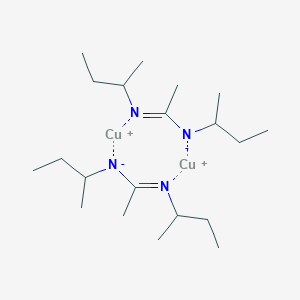 molecular formula C20H42Cu2N4 B13102512 (N,n-di-sec-butylacetamidinato)copper(i) 