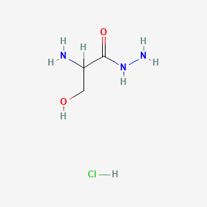 2-Amino-3-hydroxypropanehydrazide hydrochloride