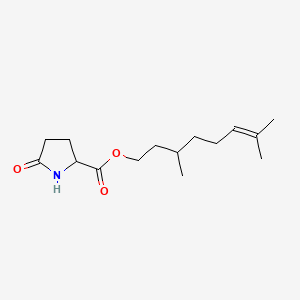 3,7-Dimethyloct-6-en-1-yl 5-oxopyrrolidine-2-carboxylate