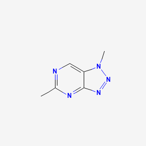 molecular formula C6H7N5 B13102610 1,5-Dimethyl-1H-[1,2,3]triazolo[4,5-d]pyrimidine 