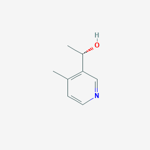 molecular formula C8H11NO B131027 3-Pyridinemethanol,alpha,4-dimethyl-,(S)-(9CI) CAS No. 145920-70-3