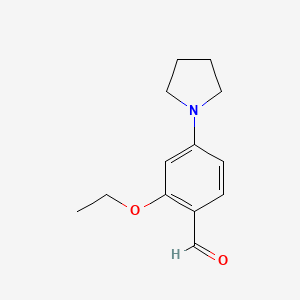 molecular formula C13H17NO2 B1310270 2-Ethoxy-4-pyrrolidin-1-yl-benzaldehyde CAS No. 879047-44-6