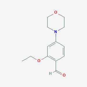 molecular formula C13H17NO3 B1310271 2-乙氧基-4-吗啉-4-基-苯甲醛 CAS No. 879047-50-4