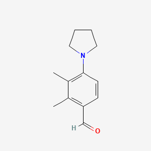 molecular formula C13H17NO B1310272 2,3-二甲基-4-吡咯烷-1-基-苯甲醛 CAS No. 879047-56-0