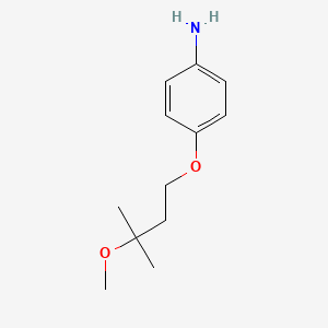 molecular formula C12H19NO2 B1310276 4-(3-甲氧基-3-甲基-丁氧基)-苯胺 CAS No. 883545-65-1