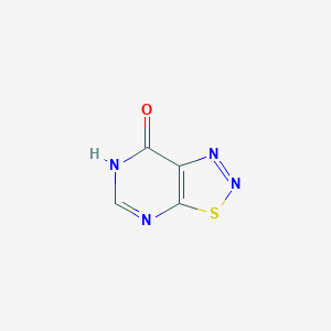 molecular formula C4H2N4OS B13102849 [1,2,3]thiadiazolo[5,4-d]pyrimidin-7(6H)-one CAS No. 61457-12-3