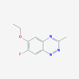 molecular formula C10H10FN3O B13102857 6-Ethoxy-7-fluoro-3-methyl-1,2,4-benzotriazine 