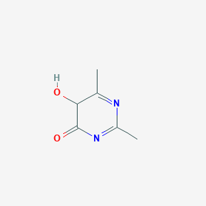 molecular formula C6H8N2O2 B13102893 5-Hydroxy-2,6-dimethylpyrimidin-4(5H)-one 