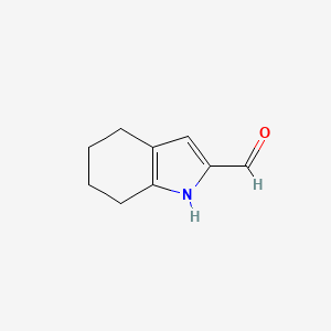 molecular formula C9H11NO B1310300 4,5,6,7-Tetrahydro-1H-indole-2-carbaldehyde CAS No. 80744-01-0