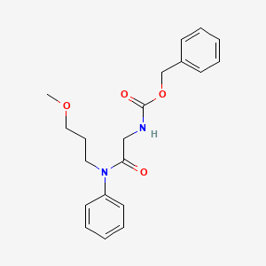 molecular formula C20H24N2O4 B13103028 3-Methoxypropyldl-N-cbz-phenylglycinamide 