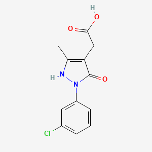 [1-(3-Chloro-phenyl)-5-hydroxy-3-methyl-1H-pyrazol-4-yl]-acetic acid