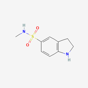 molecular formula C9H12N2O2S B1310308 2,3-Dihydro-1H-indole-5-sulfonic acid methylamide CAS No. 113162-46-2