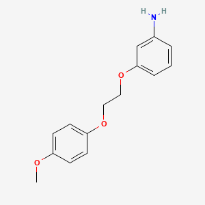 3-[2-(4-Methoxy-phenoxy)-ethoxy]-phenylamine