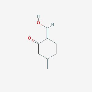 molecular formula C8H12O2 B131031 (2Z)-2-(Hydroxymethylidene)-5-methylcyclohexan-1-one CAS No. 142235-64-1