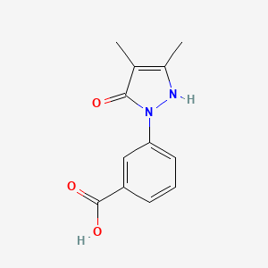 molecular formula C12H12N2O3 B1310313 3-(5-Hydroxy-3,4-dimethyl-pyrazol-1-yl)-benzoic acid CAS No. 1015844-79-7