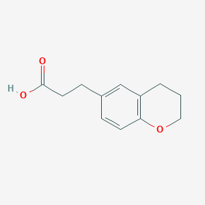 molecular formula C12H14O3 B1310317 3-Chroman-6-yl-propionic acid CAS No. 889939-53-1