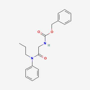 molecular formula C19H22N2O3 B13103198 benzyl N-[2-oxo-2-(N-propylanilino)ethyl]carbamate 
