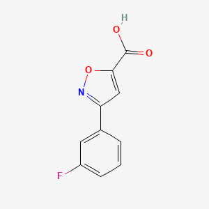 molecular formula C10H6FNO3 B1310321 3-(3-氟苯基)异噁唑-5-羧酸 CAS No. 883541-40-0