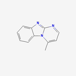 molecular formula C11H9N3 B13103211 4-Methylbenzo[4,5]imidazo[1,2-a]pyrimidine 