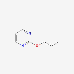 molecular formula C7H10N2O B13103217 2-Propoxypyrimidine CAS No. 3739-79-5