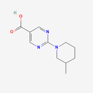 molecular formula C11H15N3O2 B1310322 2-(3-甲基哌啶-1-基)-嘧啶-5-羧酸 CAS No. 883543-69-9