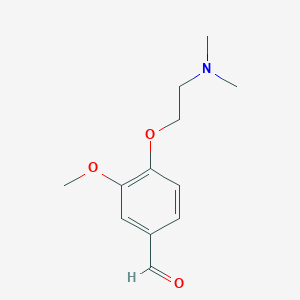 molecular formula C12H17NO3 B1310330 4-[2-(Dimethylamino)ethoxy]-3-methoxybenzaldehyde CAS No. 55589-46-3