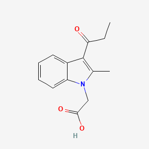 molecular formula C14H15NO3 B1310332 (2-Methyl-3-propionyl-indol-1-yl)-acetic acid CAS No. 883543-84-8