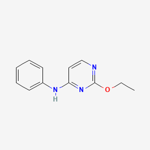 molecular formula C12H13N3O B13103391 2-ethoxy-N-phenylpyrimidin-4-amine 