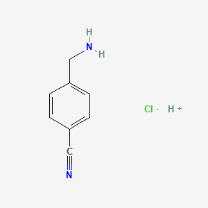 molecular formula C8H9ClN2 B13103392 4-(Aminomethyl)benzonitrileHydrochloride 