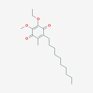 molecular formula C20H32O4 B131034 6-Decyl-2-ethoxy-3-methoxy-5-methyl-1,4-benzoquinone CAS No. 154187-41-4