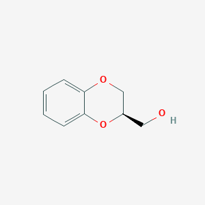 molecular formula C9H10O3 B1310343 (R)-2-(Hydroxymethyl)-1,4-benzodioxane CAS No. 62501-72-8
