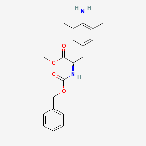 molecular formula C20H24N2O4 B13103451 (R)-Methyl 3-(4-amino-3,5-dimethylphenyl)-2-(((benzyloxy)carbonyl)amino)propanoate 