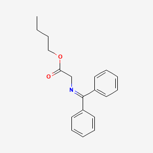 molecular formula C19H21NO2 B13103457 Butyl 2-((diphenylmethylene)amino)acetate 