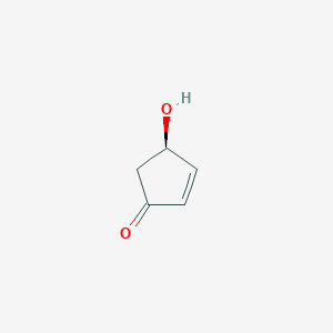 molecular formula C5H6O2 B1310346 (R)-4-Hydroxycyclopent-2-enone CAS No. 59995-47-0