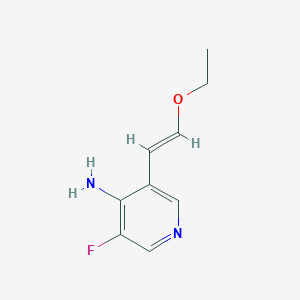 molecular formula C9H11FN2O B13103464 3-(2-Ethoxyvinyl)-5-fluoropyridin-4-amine 