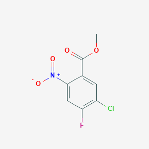 molecular formula C8H5ClFNO4 B13103470 Methyl 5-chloro-4-fluoro-2-nitrobenzoate 
