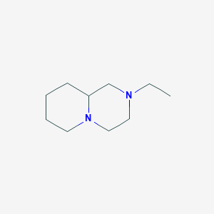 molecular formula C10H20N2 B13103476 2-Ethyloctahydro-2H-pyrido[1,2-a]pyrazine CAS No. 88327-72-4