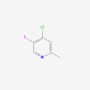 molecular formula C6H5ClIN B13103521 4-Chloro-5-iodo-2-methylpyridine CAS No. 1092287-21-2