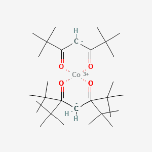 molecular formula C33H57CoO6 B13103522 Cobalt(3+);2,2,6,6-tetramethylheptane-3,5-dione 