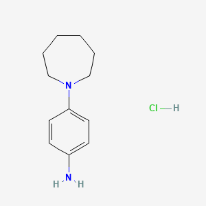 molecular formula C12H19ClN2 B1310359 4-(Azepan-1-yl)aniline hydrochloride CAS No. 1092733-37-3