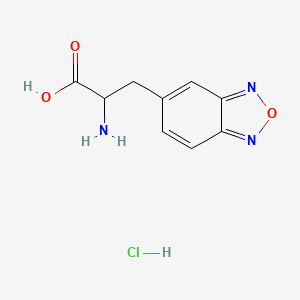 molecular formula C9H10ClN3O3 B1310361 5-(2-Amino-2-carboxyethyl)benzo[c]furazane hydrochloride CAS No. 82183-60-6