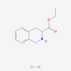 molecular formula C12H16ClNO2 B1310367 Ethyl 1,2,3,4-tetrahydroisoquinoline-3-carboxylate hydrochloride CAS No. 57980-74-2